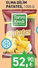 TARIM KREDİ ELMA DİLİM PATATES 1000 G fiyat ve kampanya bilgisi